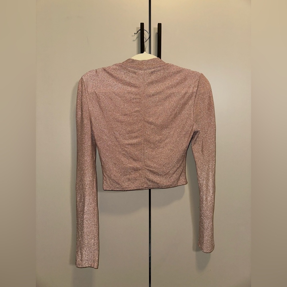 Reformation Metallic Pink Raul Top Size Small - Picture 6 of 6